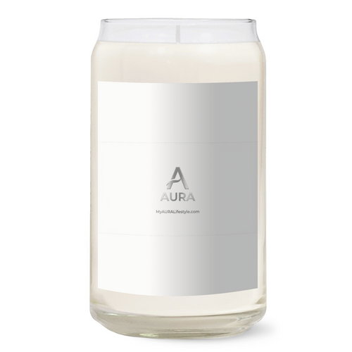 13.75oz Clear Jar Candle | 3"x3.75" White Label